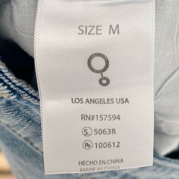 Insane Gene High Rise Front Heavy Light Wash Destroyed Shorts Size Medium - Picture 10 of 15